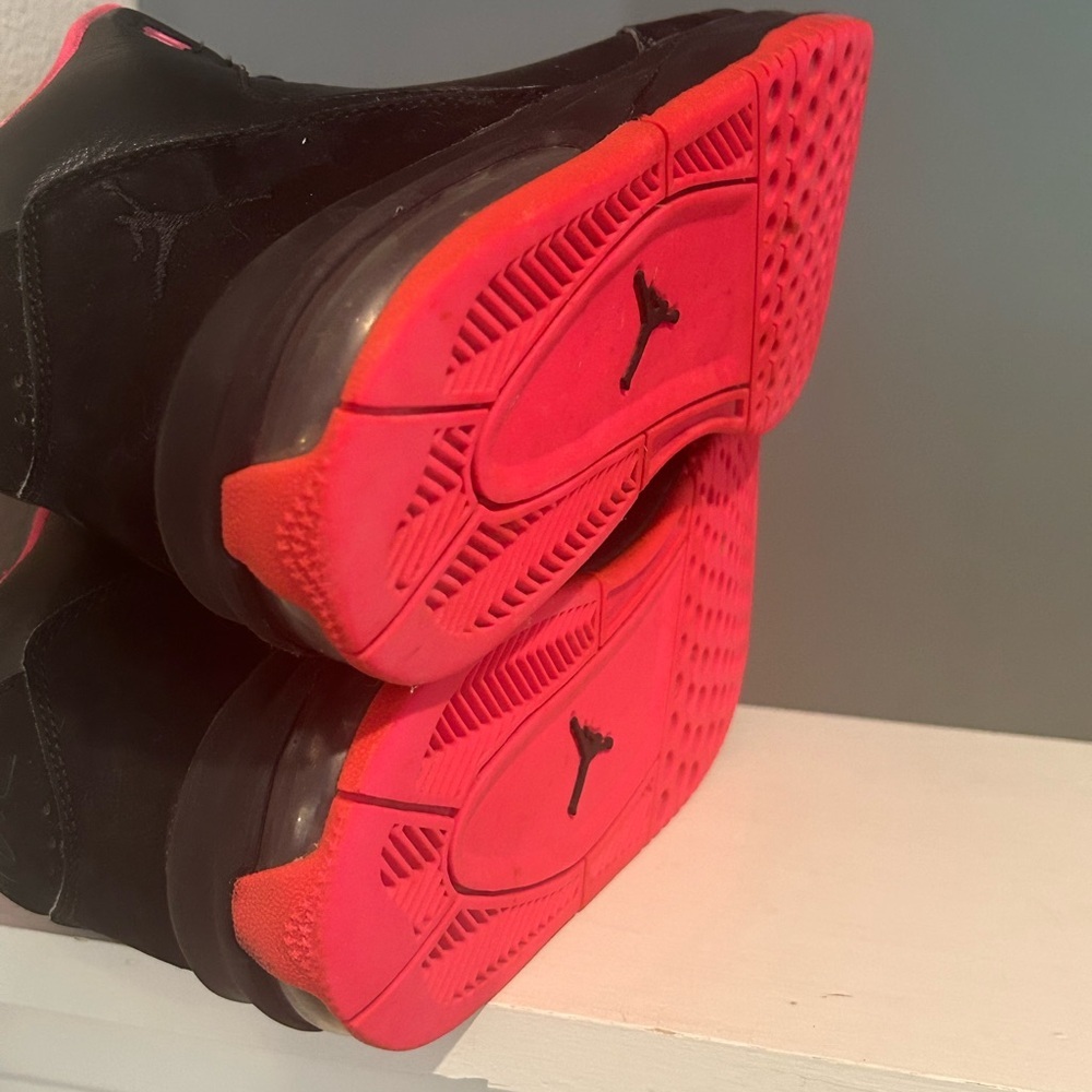 NIKE Jordan Flight Origin 2 718075-002 Black/Pink Basketball Sneakers size 5Y - Picture 9 of 10